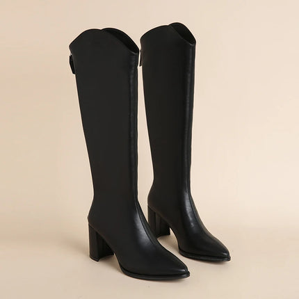 Saffron Knee-High Boot (Beige)