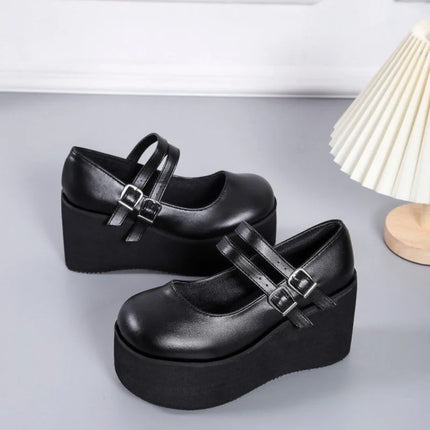 Midnight Mary Janes (Black Matte)