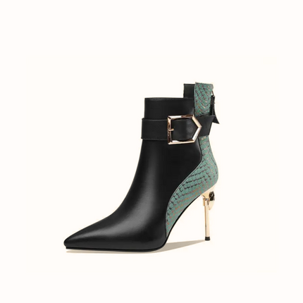 Sienna Heel (Black/Green)