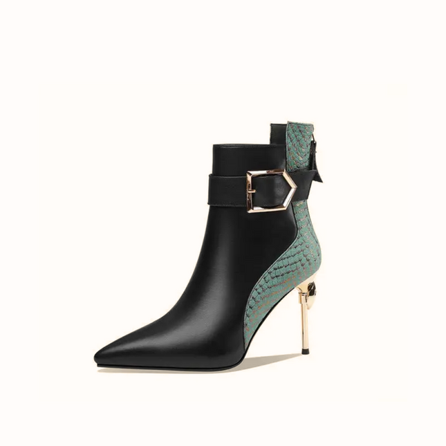 Sienna Heel (Black/Green)
