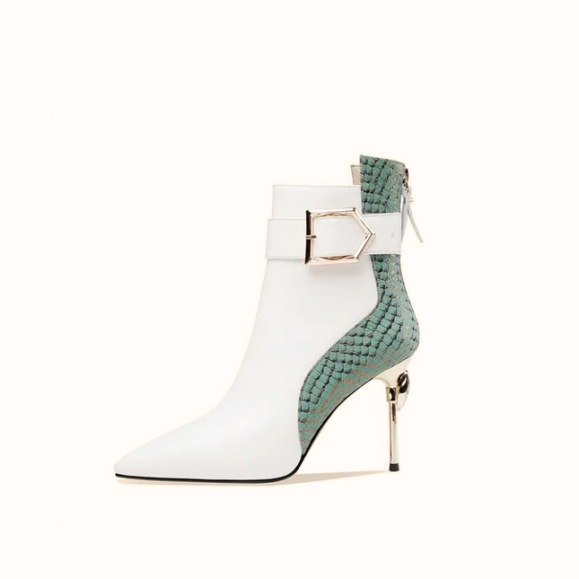 Sienna Heel (White/Green)
